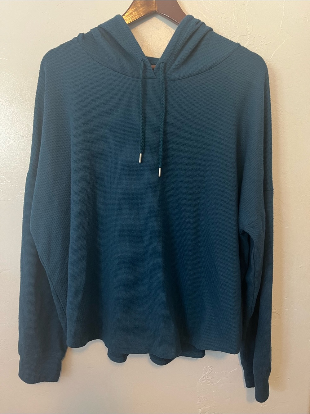 Victoria's Secret Teal Hooded Pullover Sweatshirt Size XXL